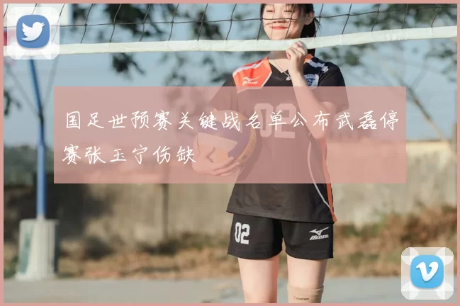 国足世预赛关键战名单公布武磊停赛张玉宁伤缺