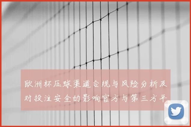 欧洲杯压球渠道合规与风险分析及对投注安全的影响官方与第三方平台对比